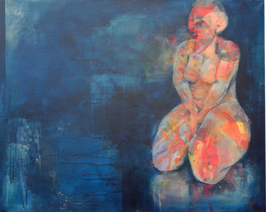 Woman reflecting
